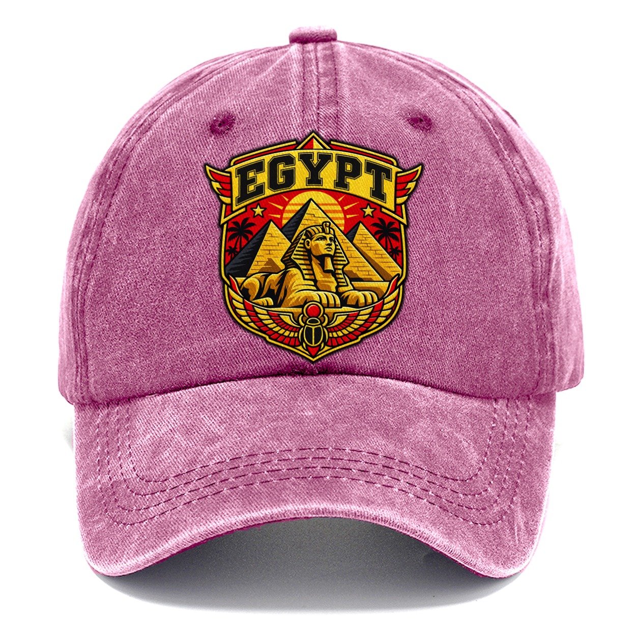 Egypt Retro Badge Country Logos Classic Cap – Dusty Rose