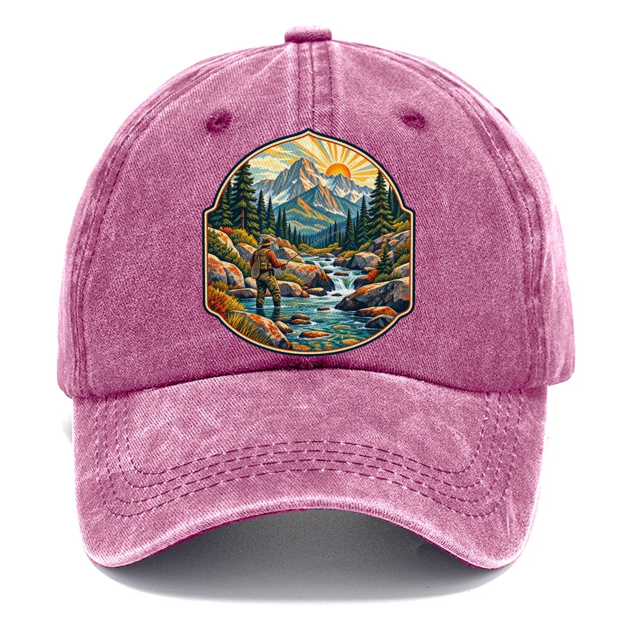 Mountain Creek Headwaters Fishing Club Classic Cap – Dusty Rose