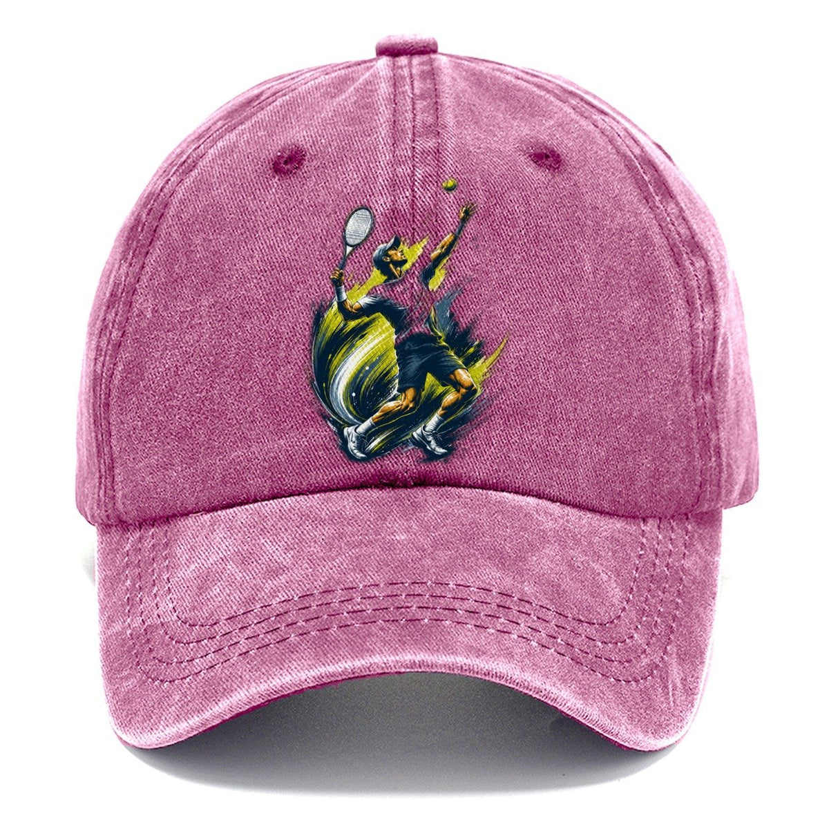 Explosive Brushstroke Tennis Serve Classic Cap – Dusty Rose