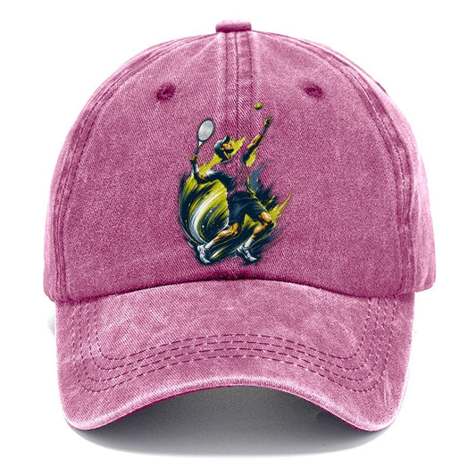 Explosive Brushstroke Tennis Serve Classic Cap – Dusty Rose