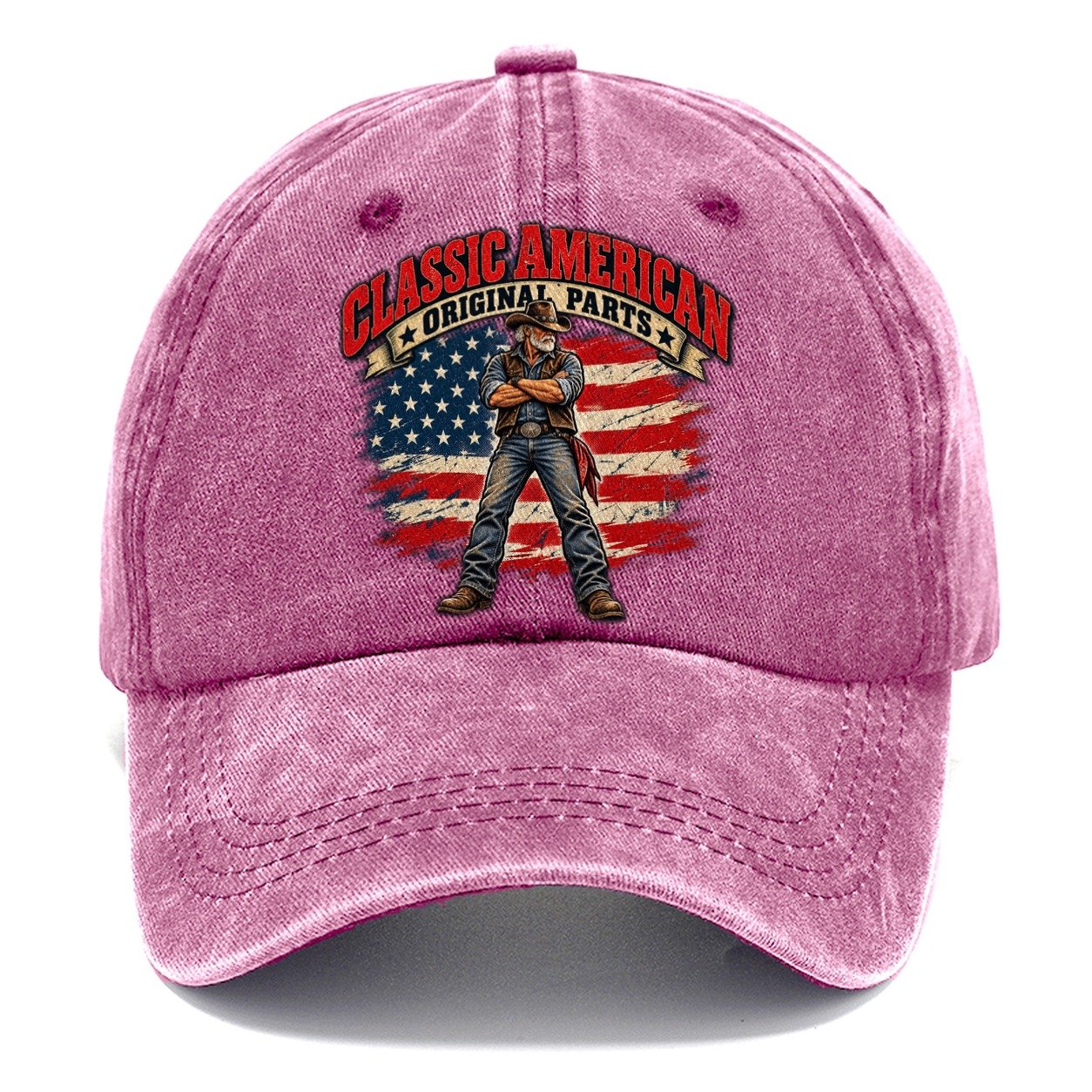 Classic American Original Parts Old Man Strong Classic Cap – Dusty Rose