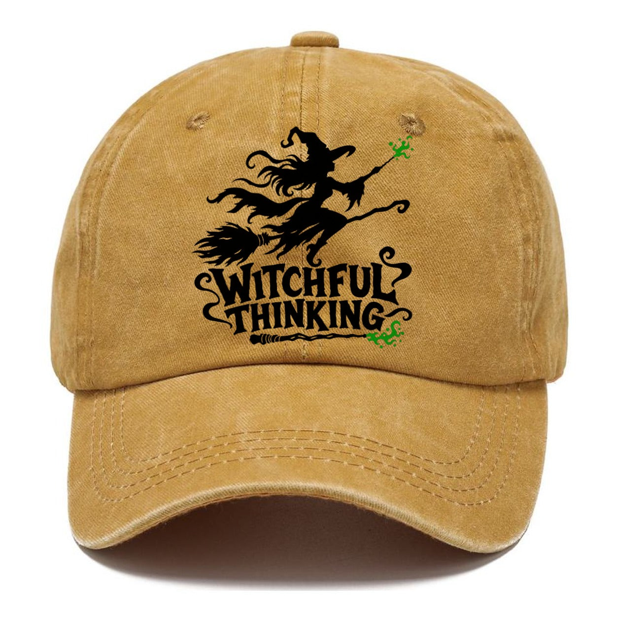 Witchful Thinking Slogan Witch Magic Classic Cap – Golden Harvest