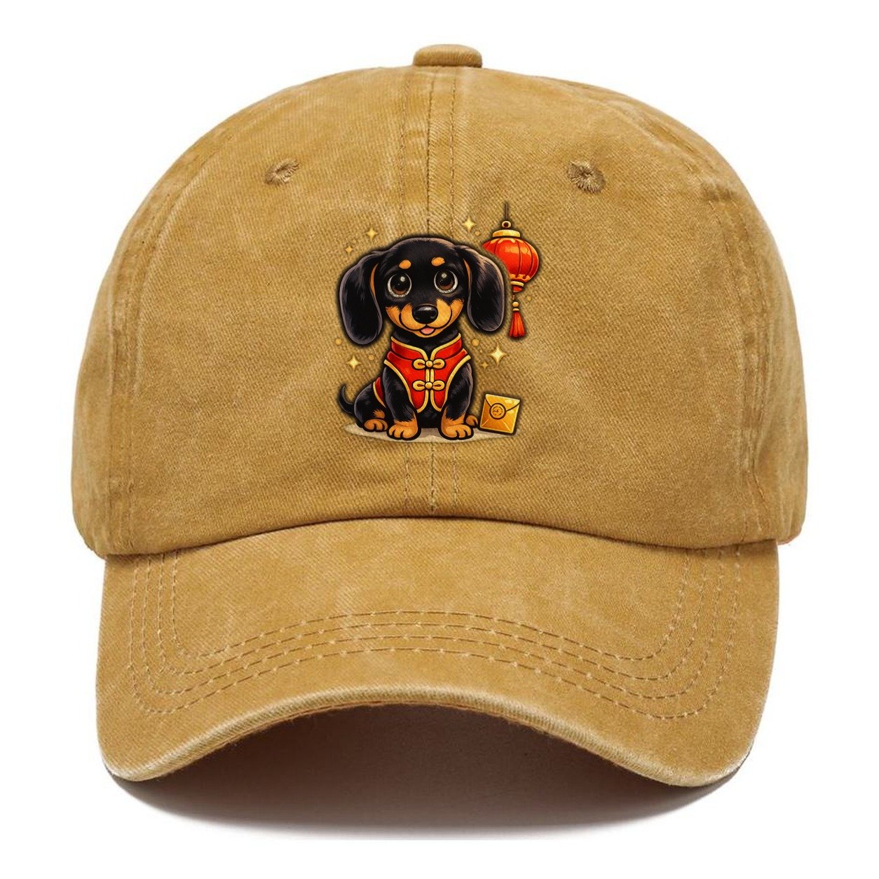 Dachshund Lunar New Year Classic Cap – Golden Harvest