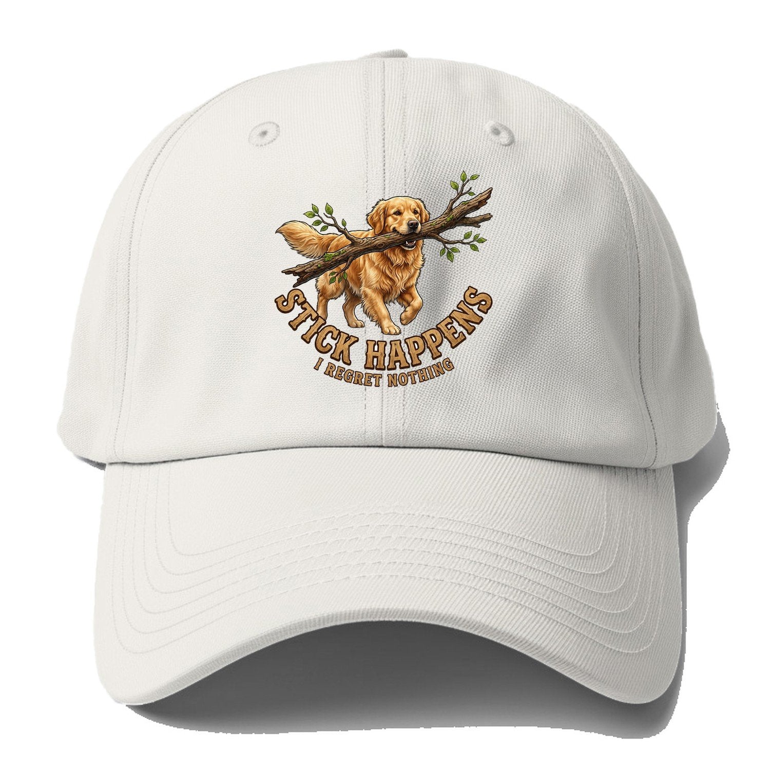 Stick Happens Baseball Cap – Off White