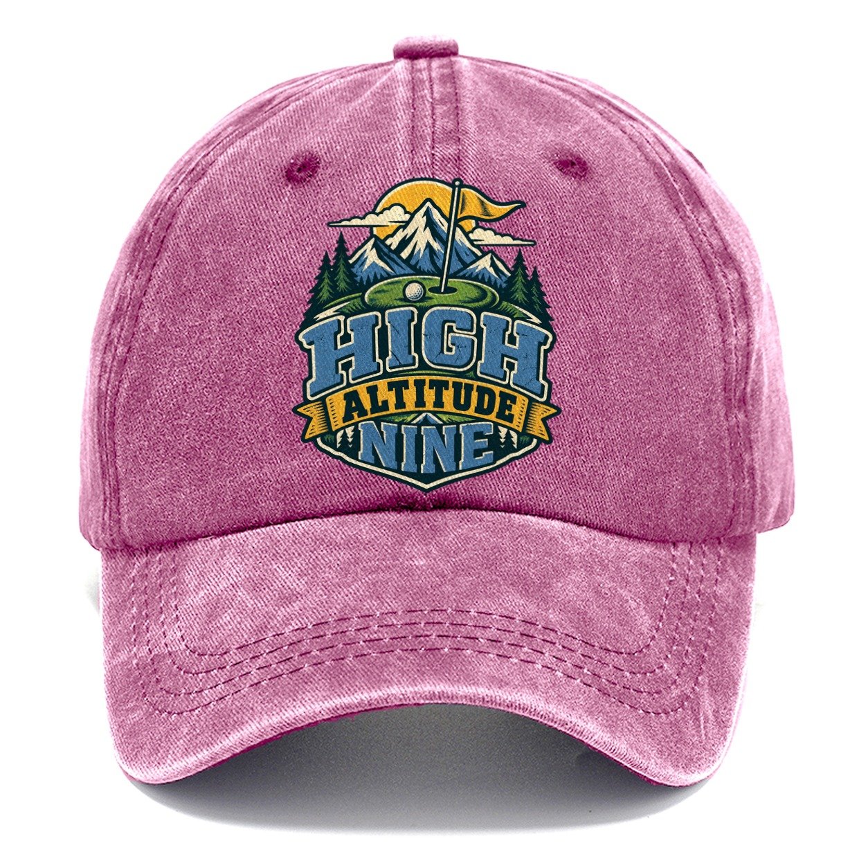 High Altitude Nine Golf Life Classic Cap – Dusty Rose