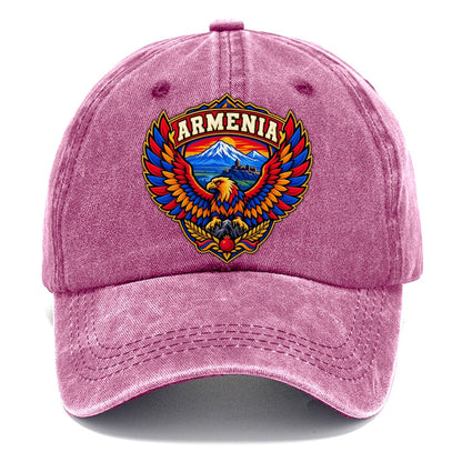 Armenia Retro Badge Country Logos Classic Cap – Dusty Rose