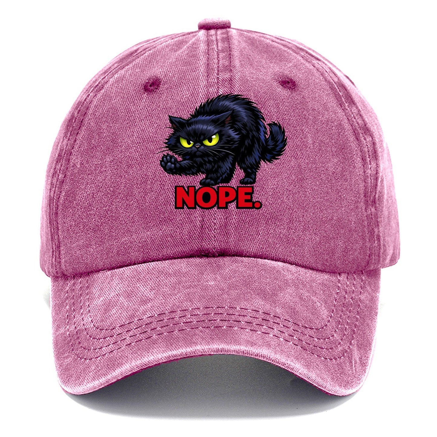 Nope Black Cat Classic Cap – Dusty Rose