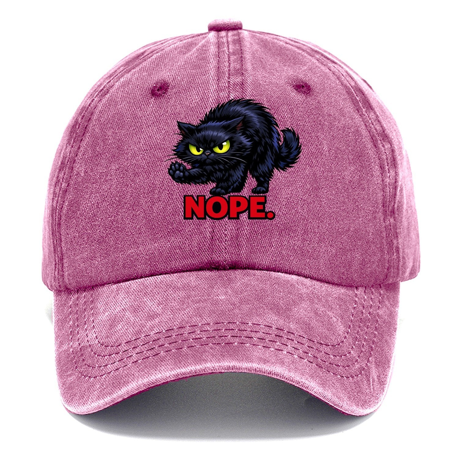 Nope Black Cat Classic Cap – Dusty Rose