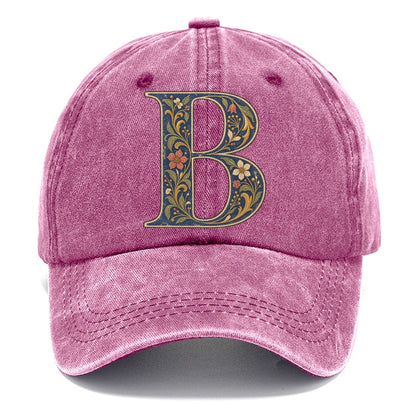Wildflower B Monogram Classic Cap – Dusty Rose