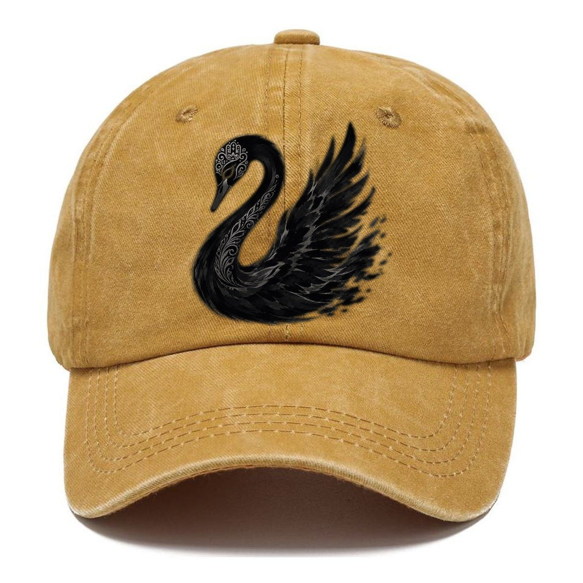 Hamsa Swan Gestural Marks Classic Cap – Golden Harvest