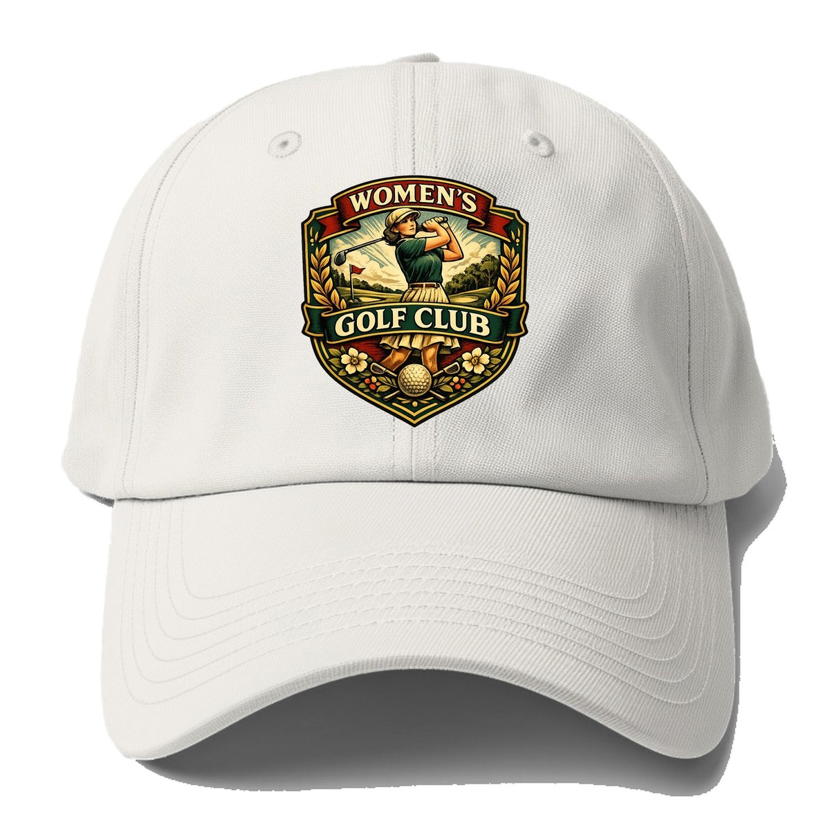 Womens Golf Club Baseball Cap – Off White