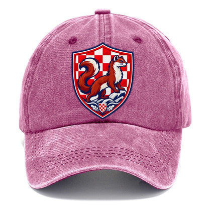 Croatia Minimal Emblem Country Logos Classic Cap – Dusty Rose