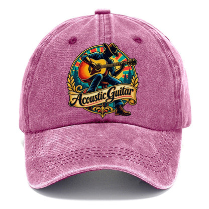 Acoustic Guitar Crest Music Instruments Classic Cap – Dusty Rose