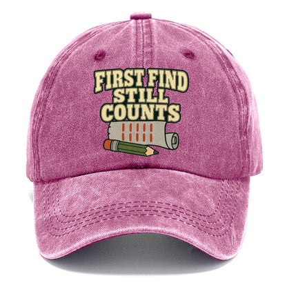 First Find Still Counts Geocaching Classic Cap – Dusty Rose