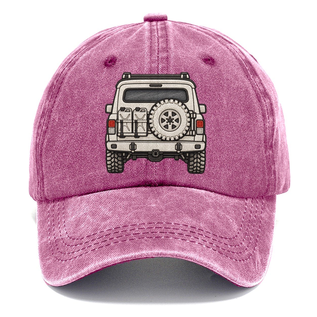 Trail Wagon Tailgate With Spare And Fuel Cans Off Roading And Overlanding Classic Cap – Dusty Rose