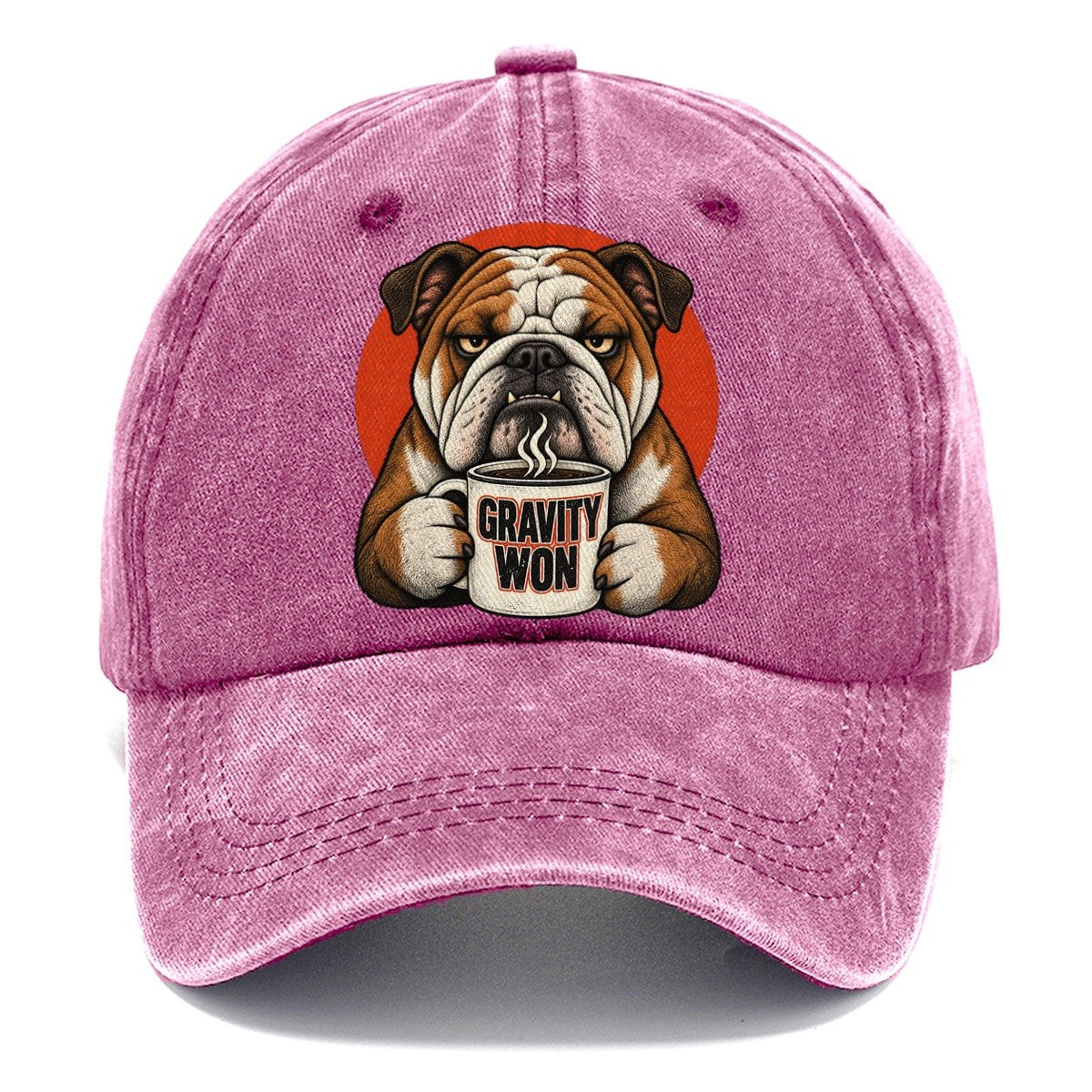English Bulldog Mug Truths Classic Cap – Dusty Rose
