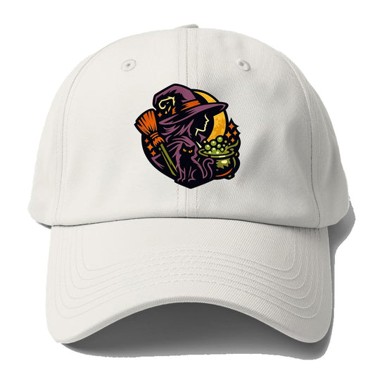 Moonlit Witch Baseball Cap – Off White