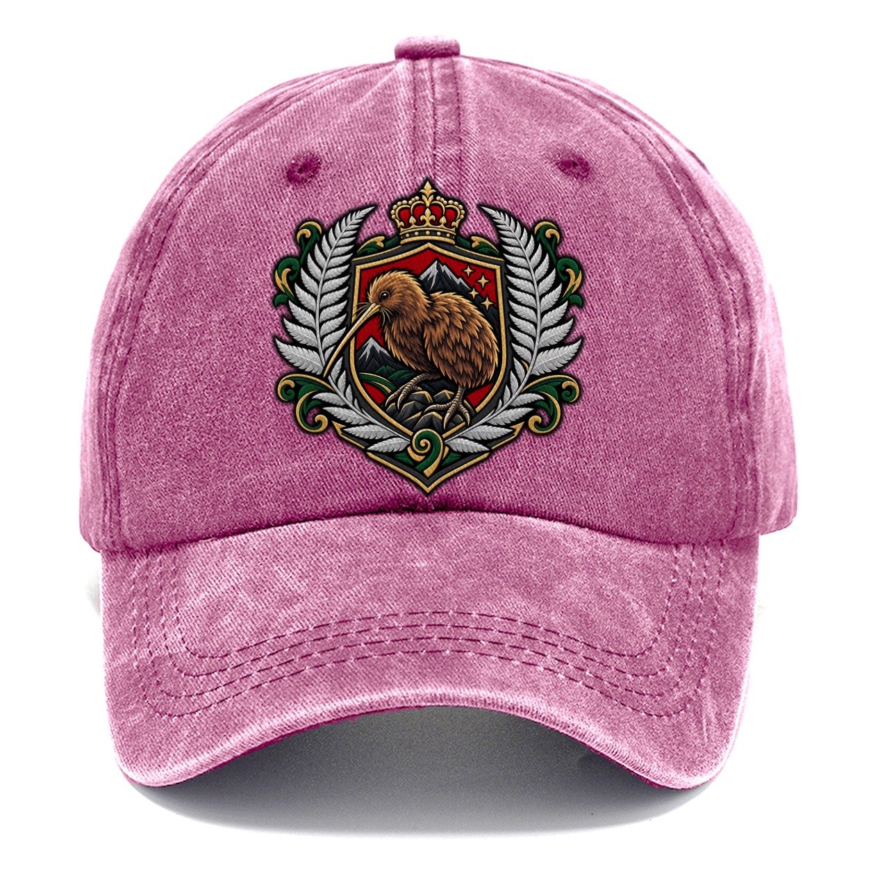 New Zealand Heraldic Crest Country Logos Classic Cap – Dusty Rose