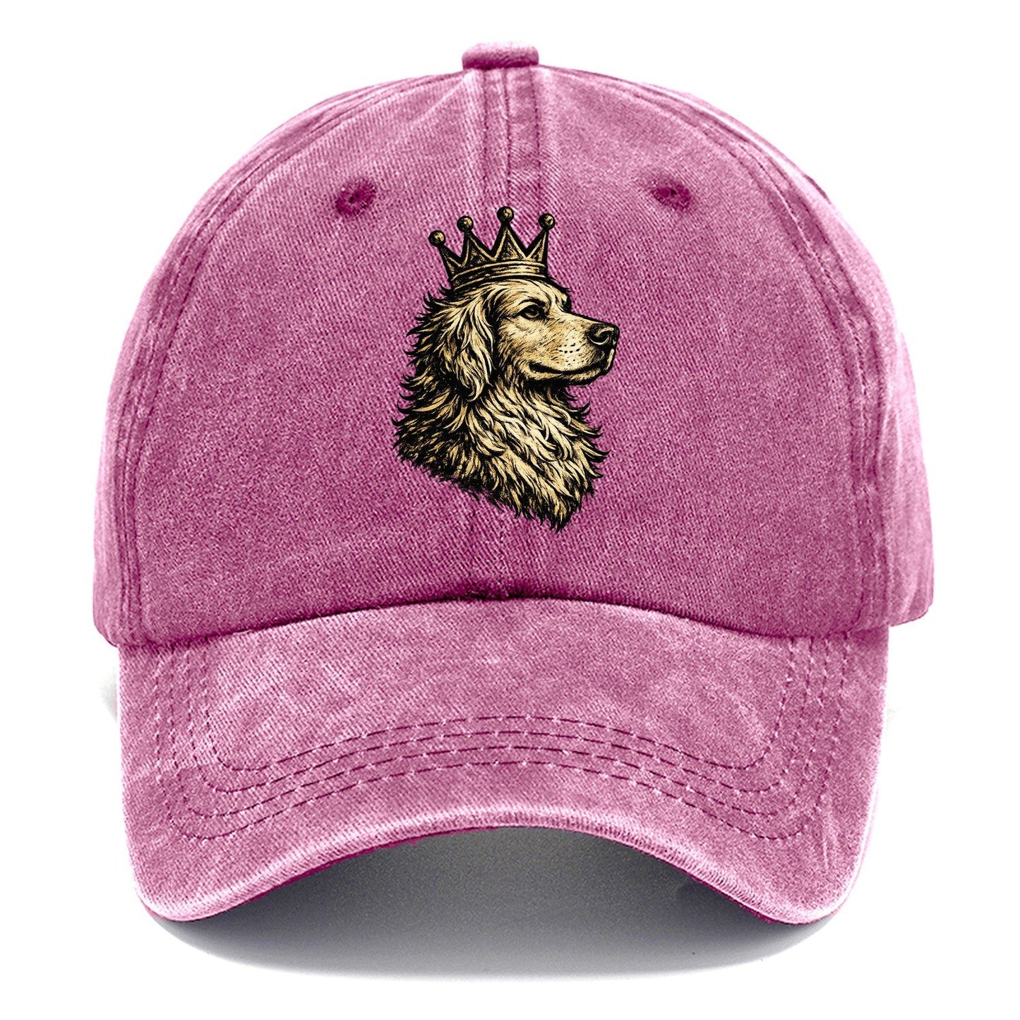 Golden Retriever Crown Portrait Classic Cap – Dusty Rose