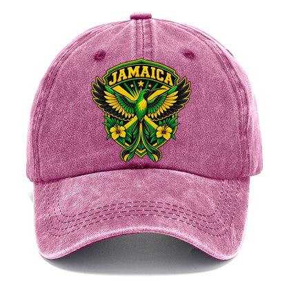 Jamaica Retro Badge Country Logos Classic Cap – Dusty Rose
