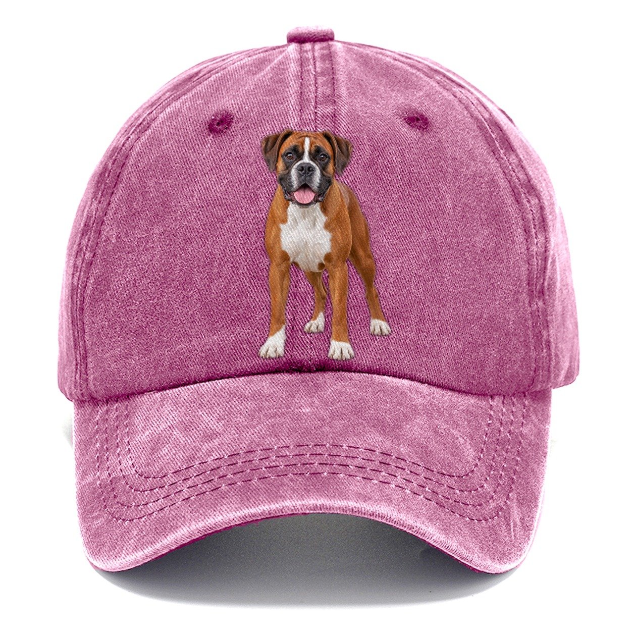 Boxer Standing Top Breeds Classic Cap – Dusty Rose