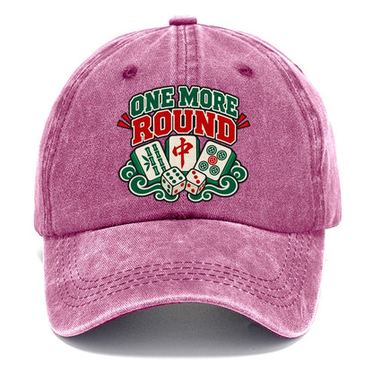 One More Round Mahjong Game Night Classic Cap – Dusty Rose
