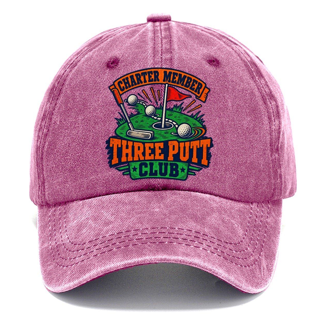 Three Putt Club Golf Life Classic Cap – Dusty Rose