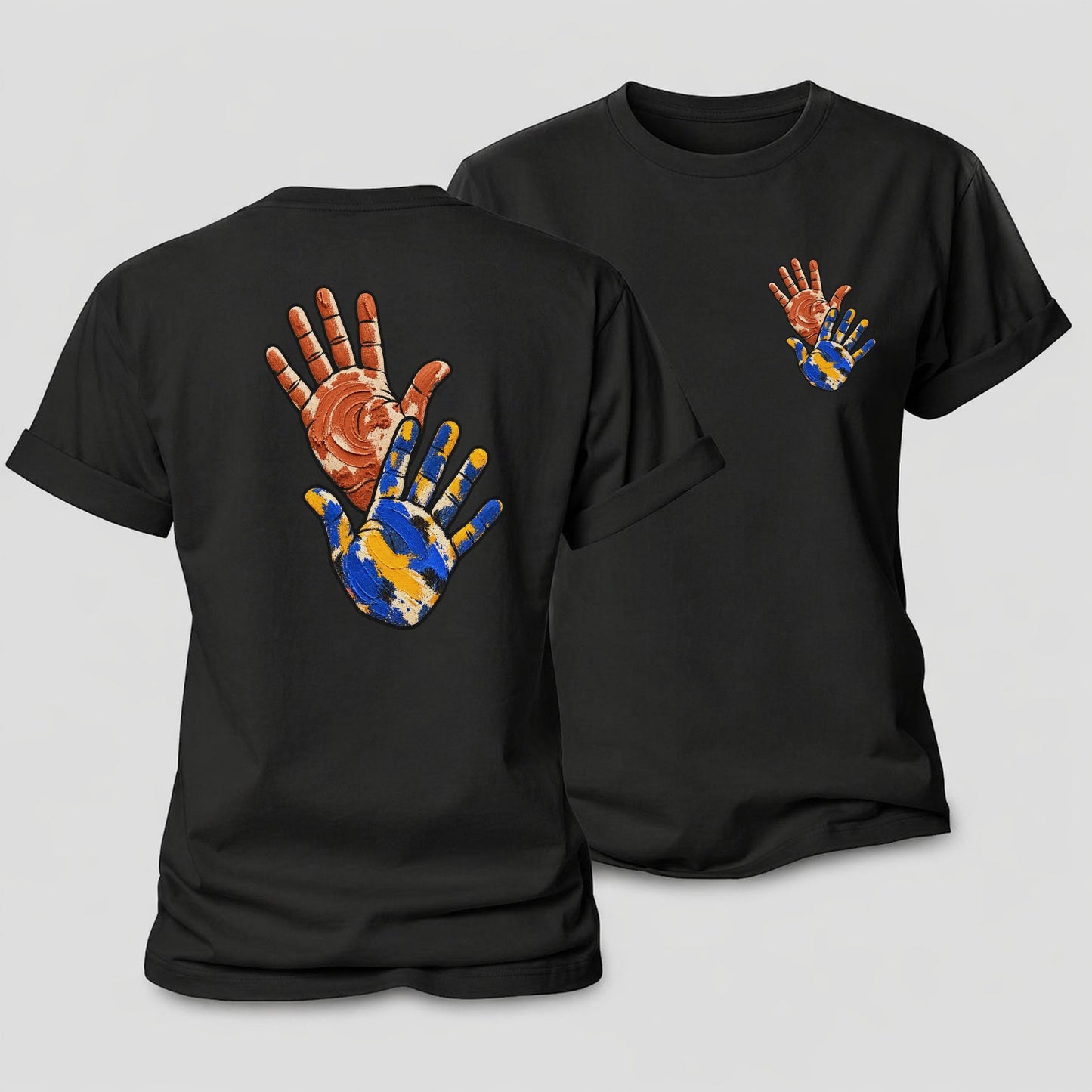 Clay And Color Hands Clay Color Makers Women's Cotton T-Shirt – Black