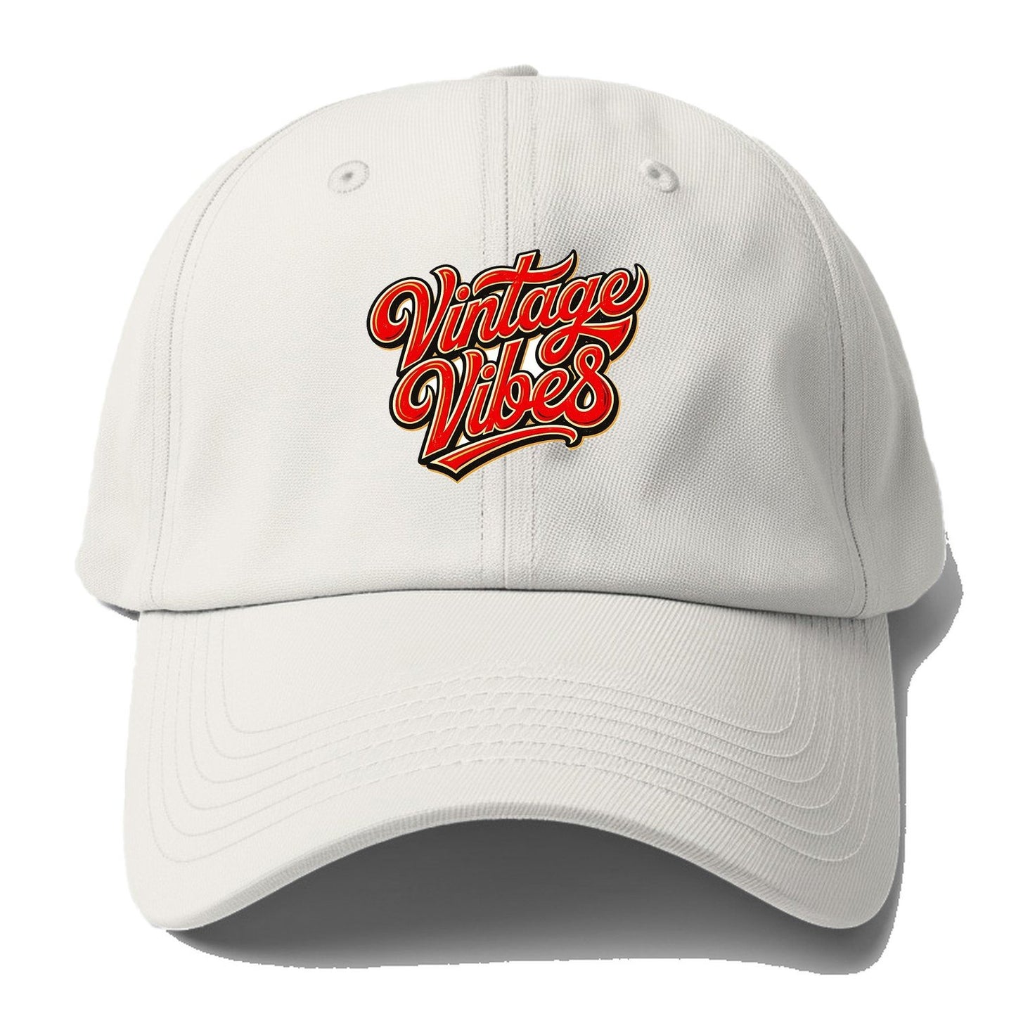 Vintage Vibes Baseball Cap – Off White