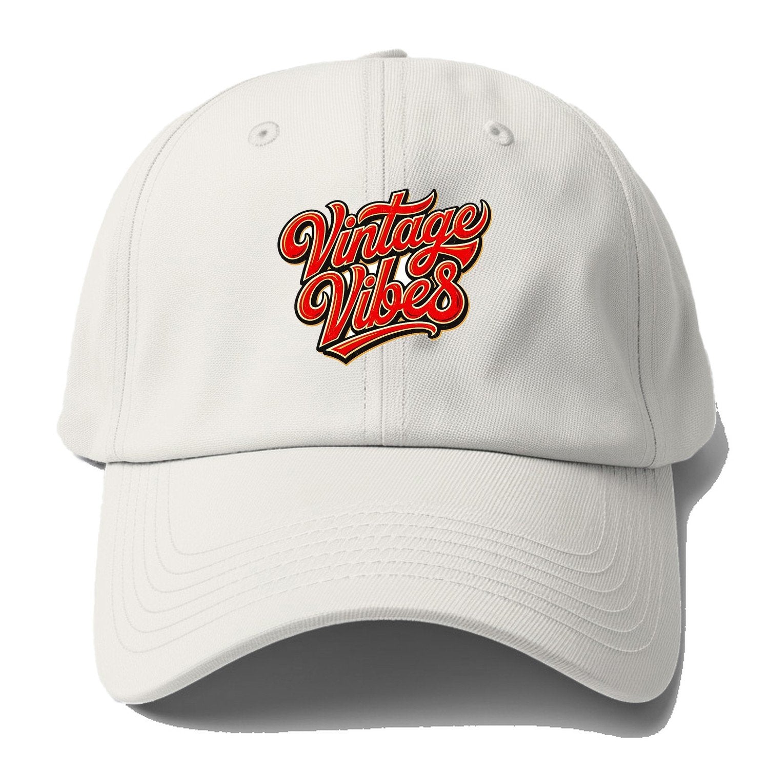 Vintage Vibes Baseball Cap – Off White