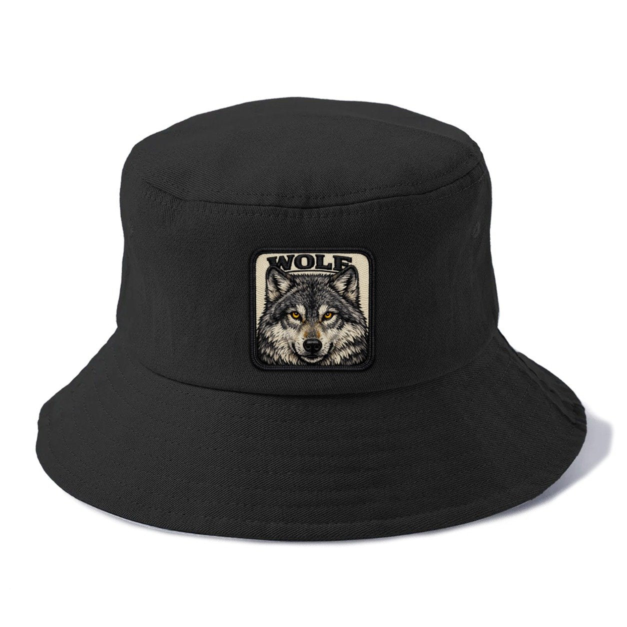 Wolf Bucket Hat – Black