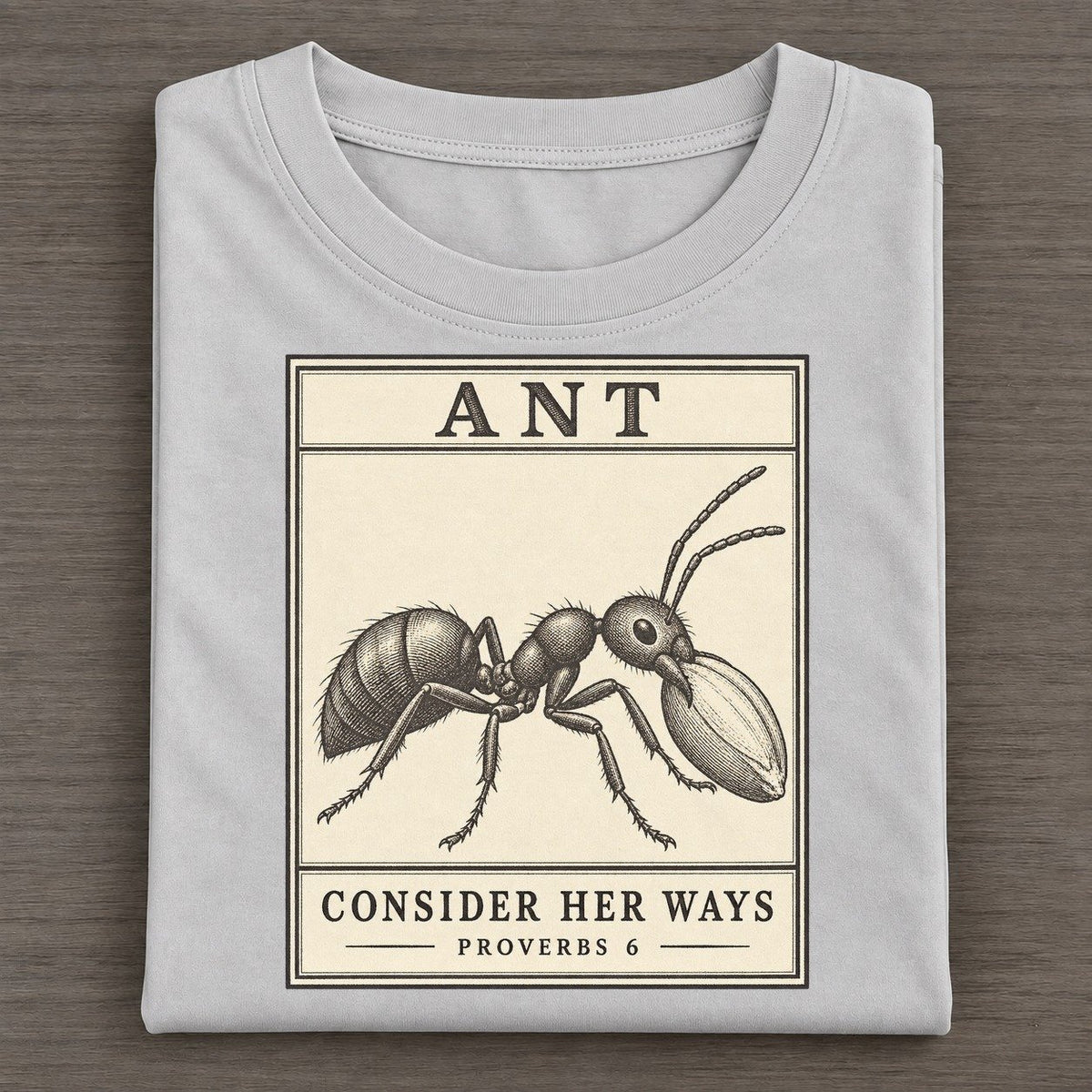 Ant Specimen Plate Creature Canticle Classic T-shirt – Grey
