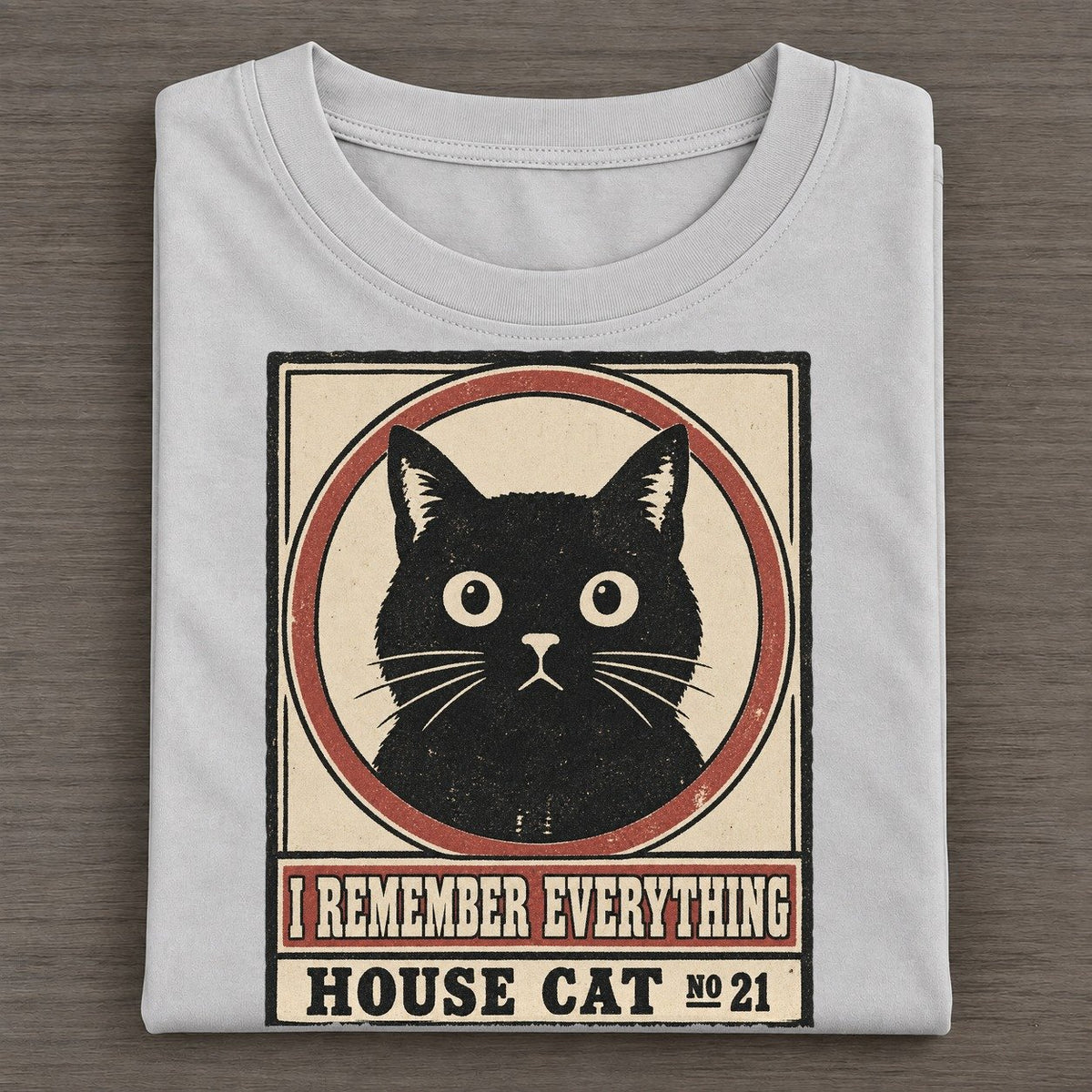 I Remember Everything Neko Says No Classic T-shirt – Grey