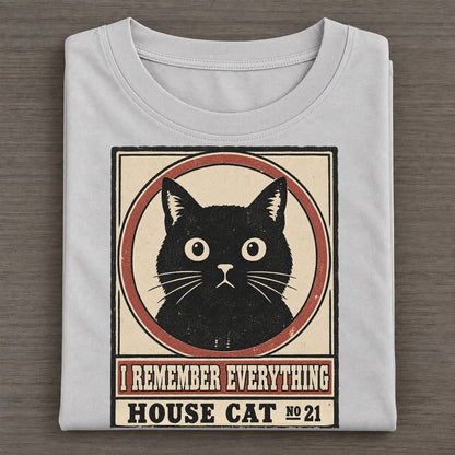 I Remember Everything Neko Says No Classic T-shirt – Grey