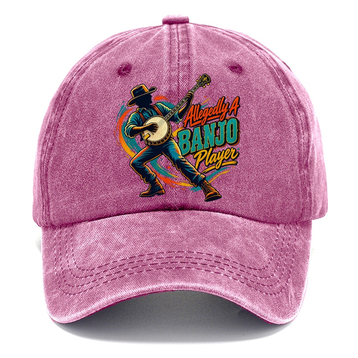Allegedly A Banjo Player Music Instruments Classic Cap – Dusty Rose