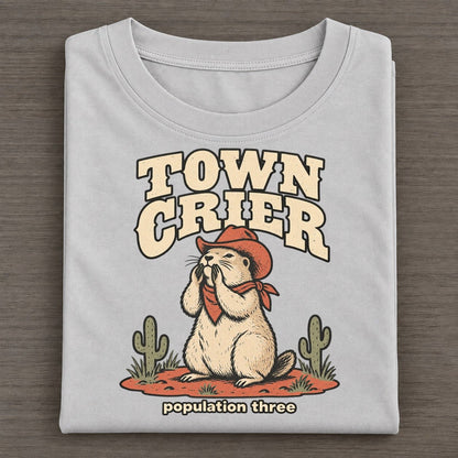 Town Crier Cowboy Critters Classic T-shirt – Grey