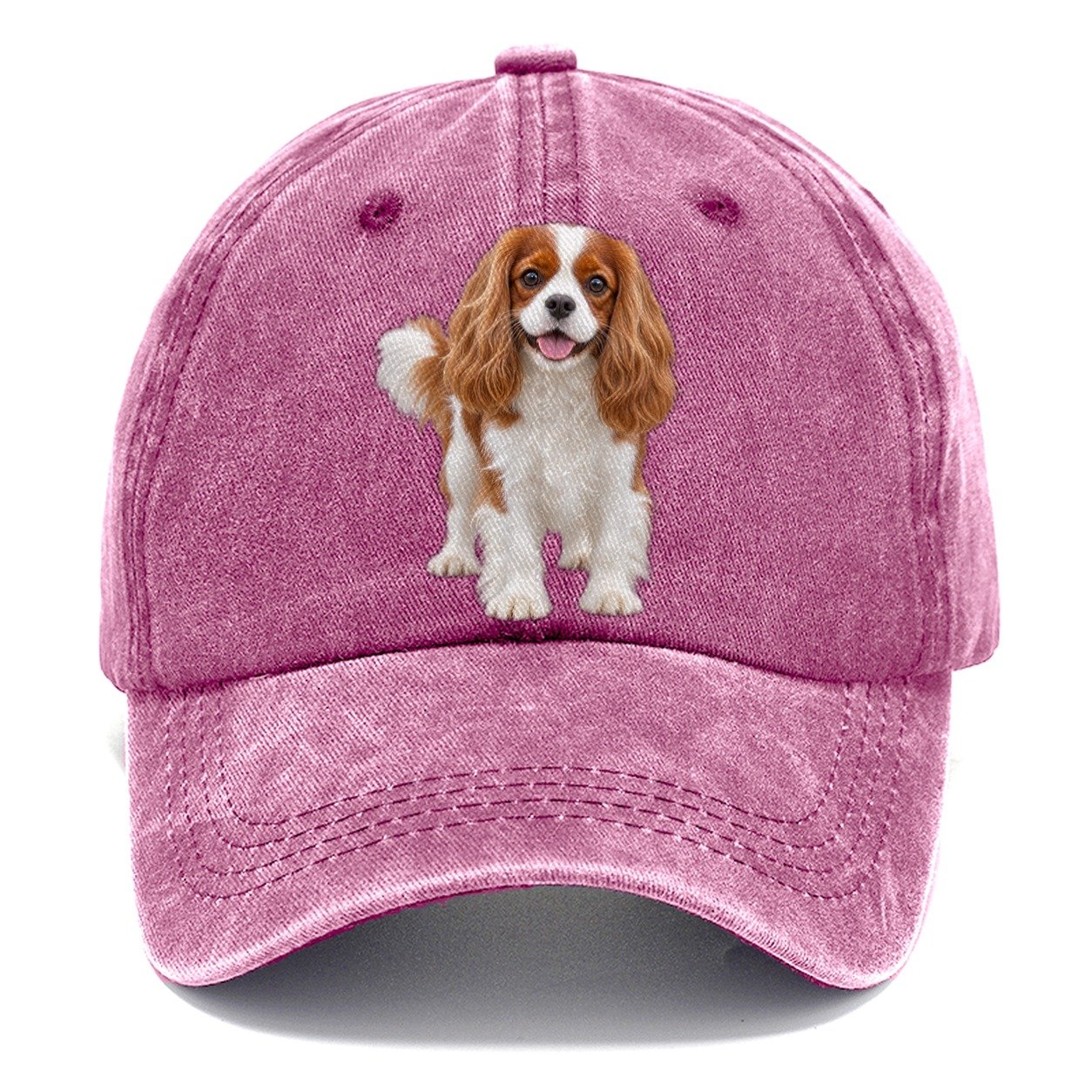 Cavalier King Charles Spaniel Standing Top Breeds Classic Cap – Dusty Rose