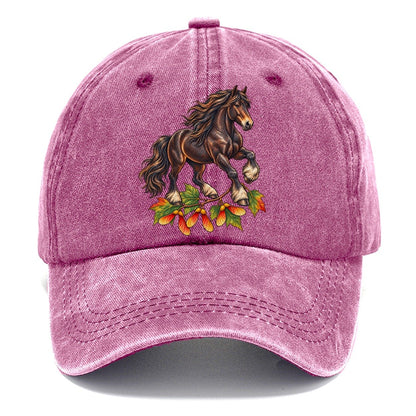 Canadian Horse And Sugar Maple Samaras Canada Cultural Icons Classic Cap – Dusty Rose
