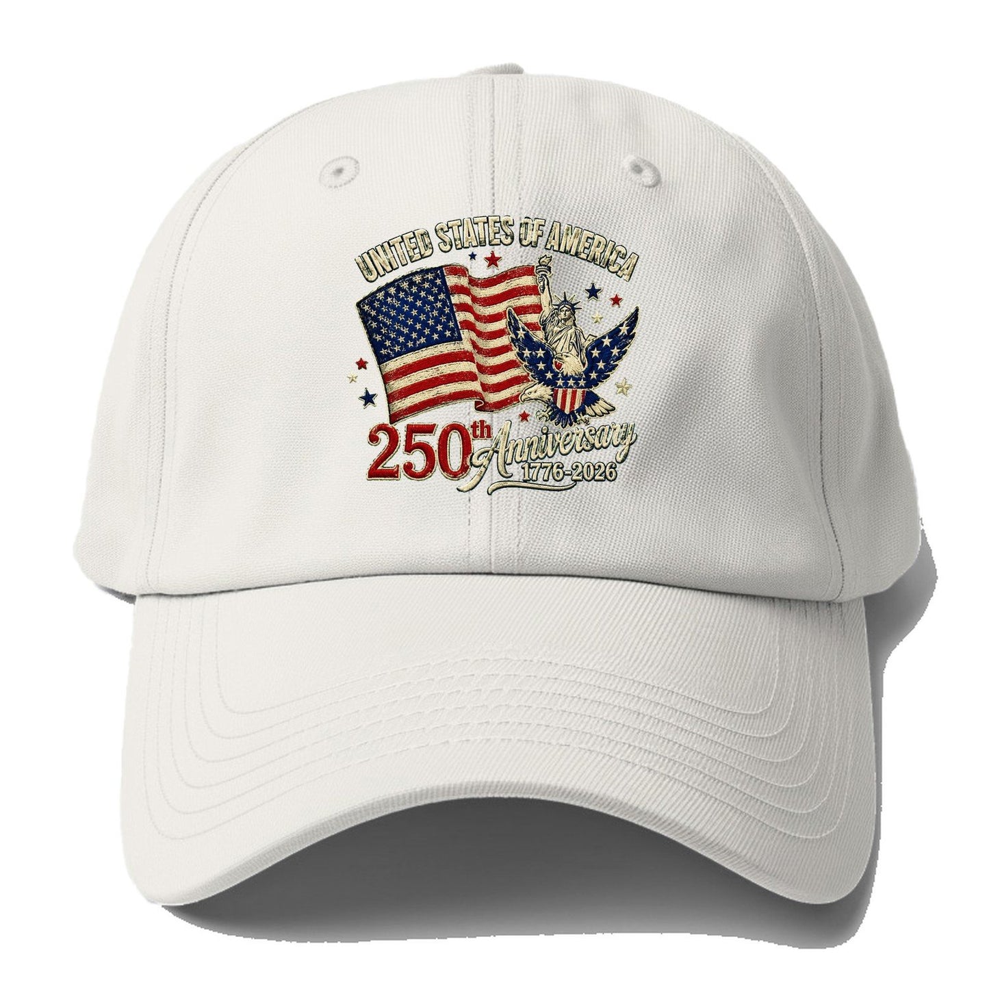 Us 250Th Patch Emblem Baseball Cap – Off White