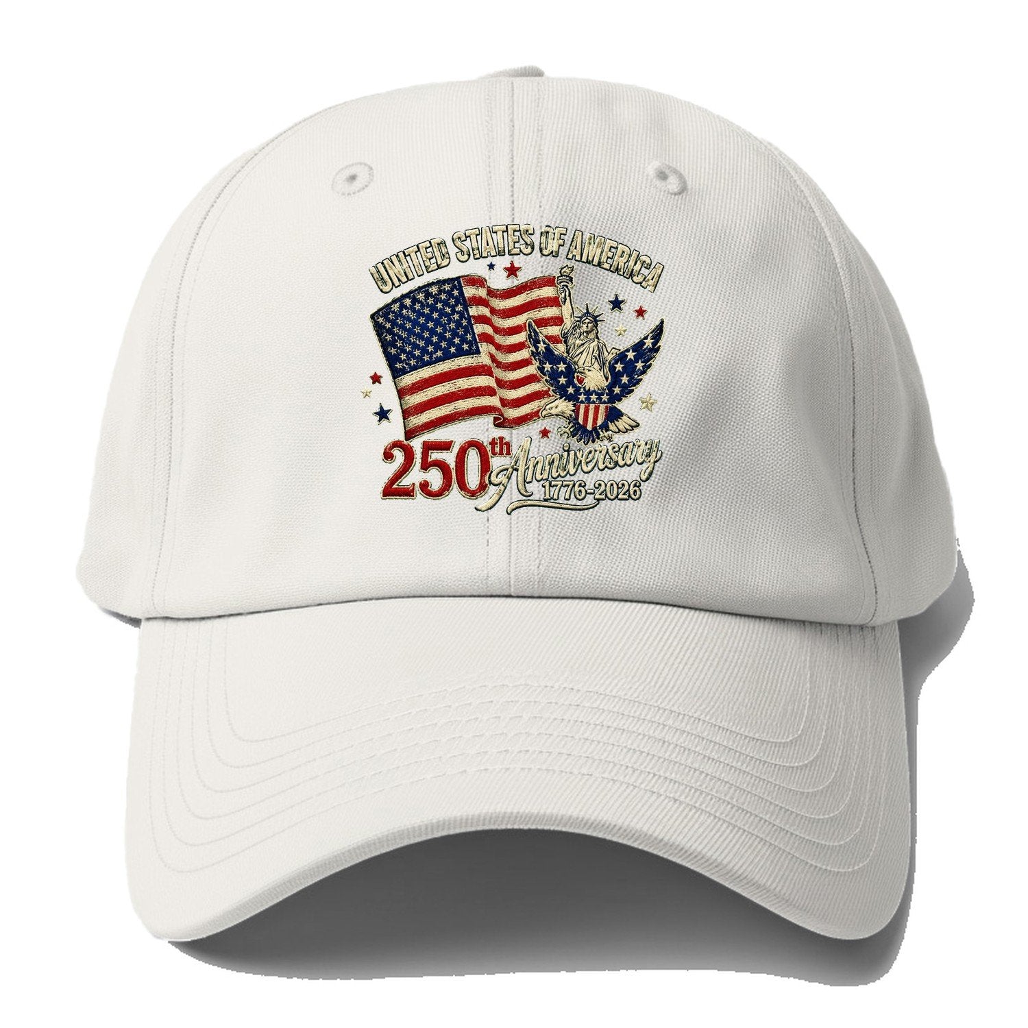 Us 250Th Patch Emblem Baseball Cap – Off White