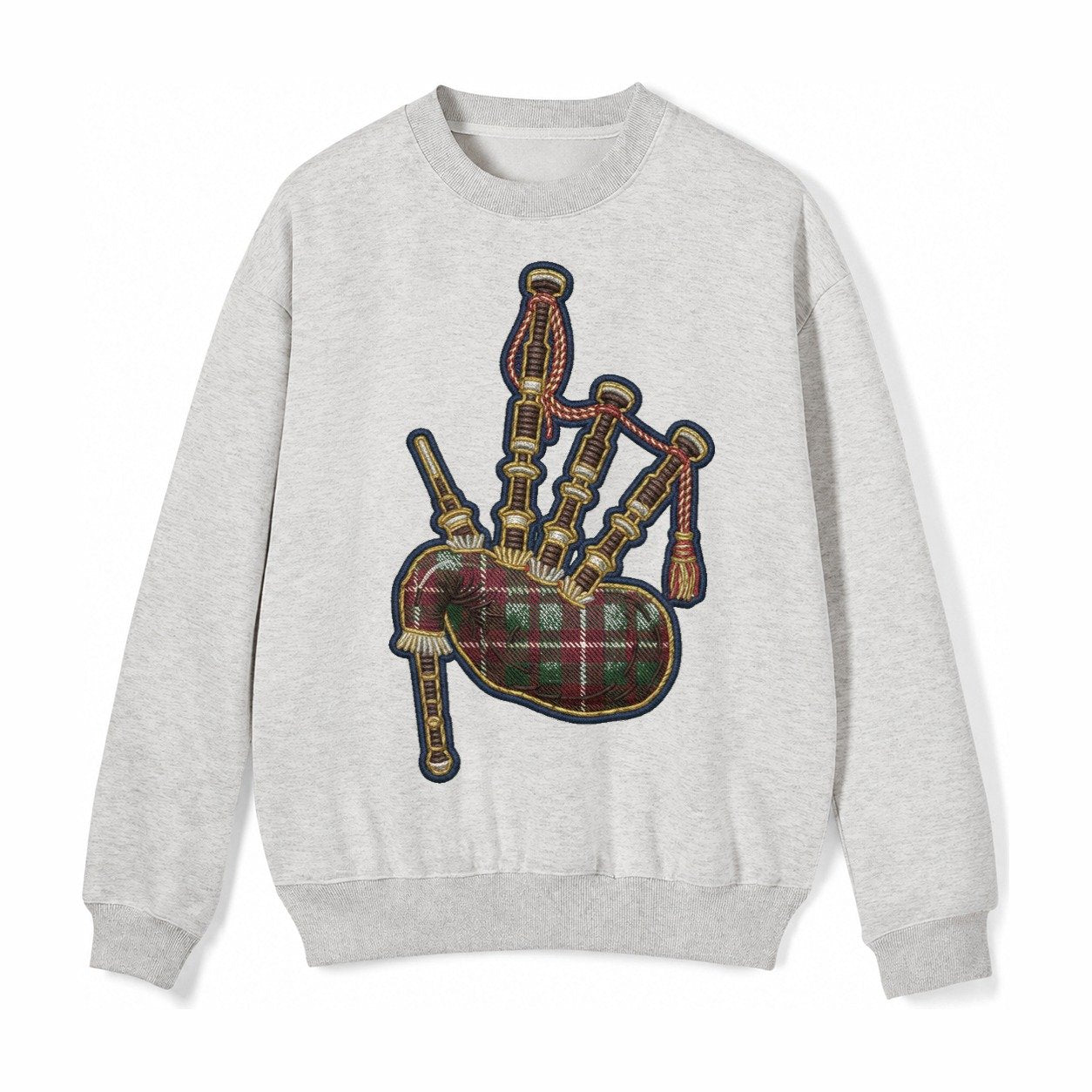 Scottish Thistle Fleece Sweatshirt – Light Gray