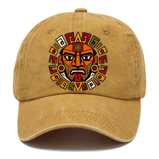 Aztec Sun Stone Fragment Classic Cap – Golden Harvest