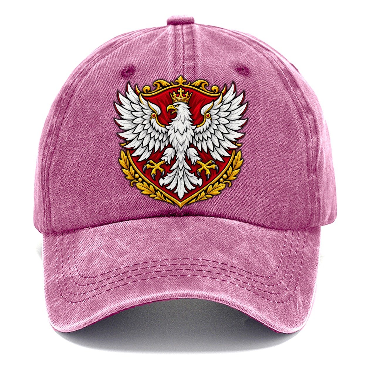 Poland Heraldic Crest Country Logos Classic Cap – Dusty Rose