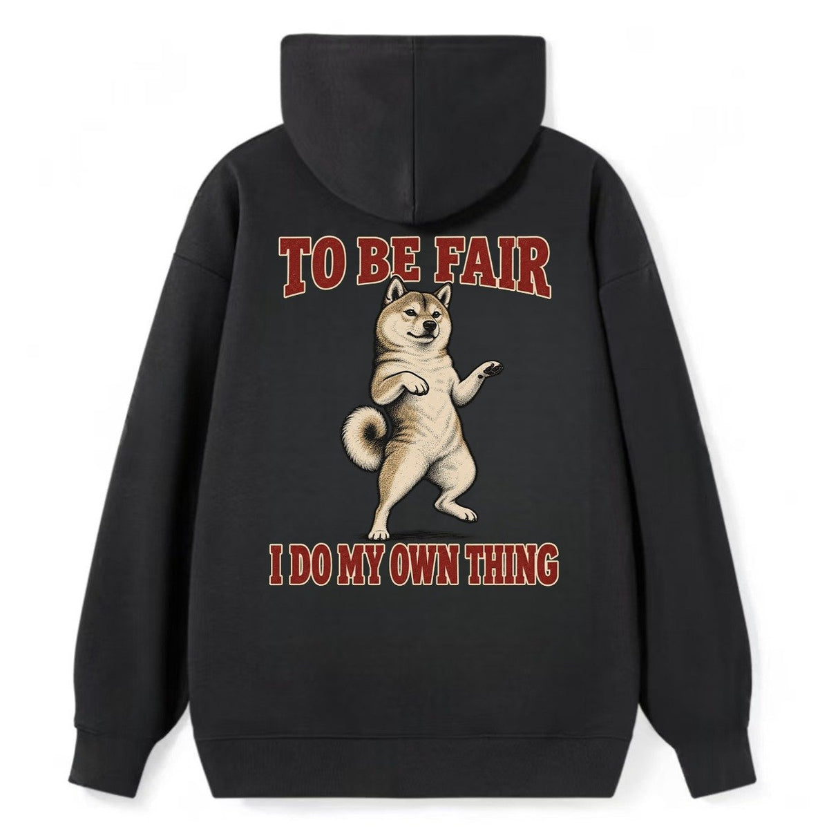 Shiba Inu Dog Declarations Classic Pullover Hoodie – Black