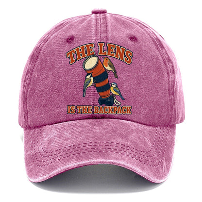 The Lens Is The Backpack Birdwatching Classic Cap – Dusty Rose