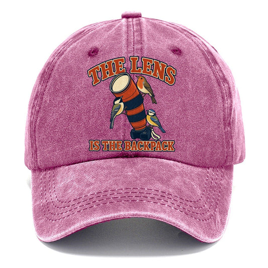 The Lens Is The Backpack Birdwatching Classic Cap – Dusty Rose
