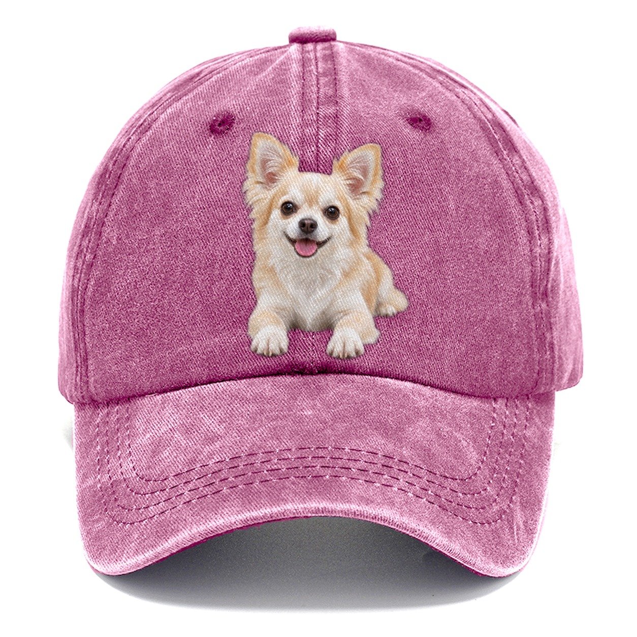Chihuahua Lying Down Top Breeds Classic Cap – Dusty Rose