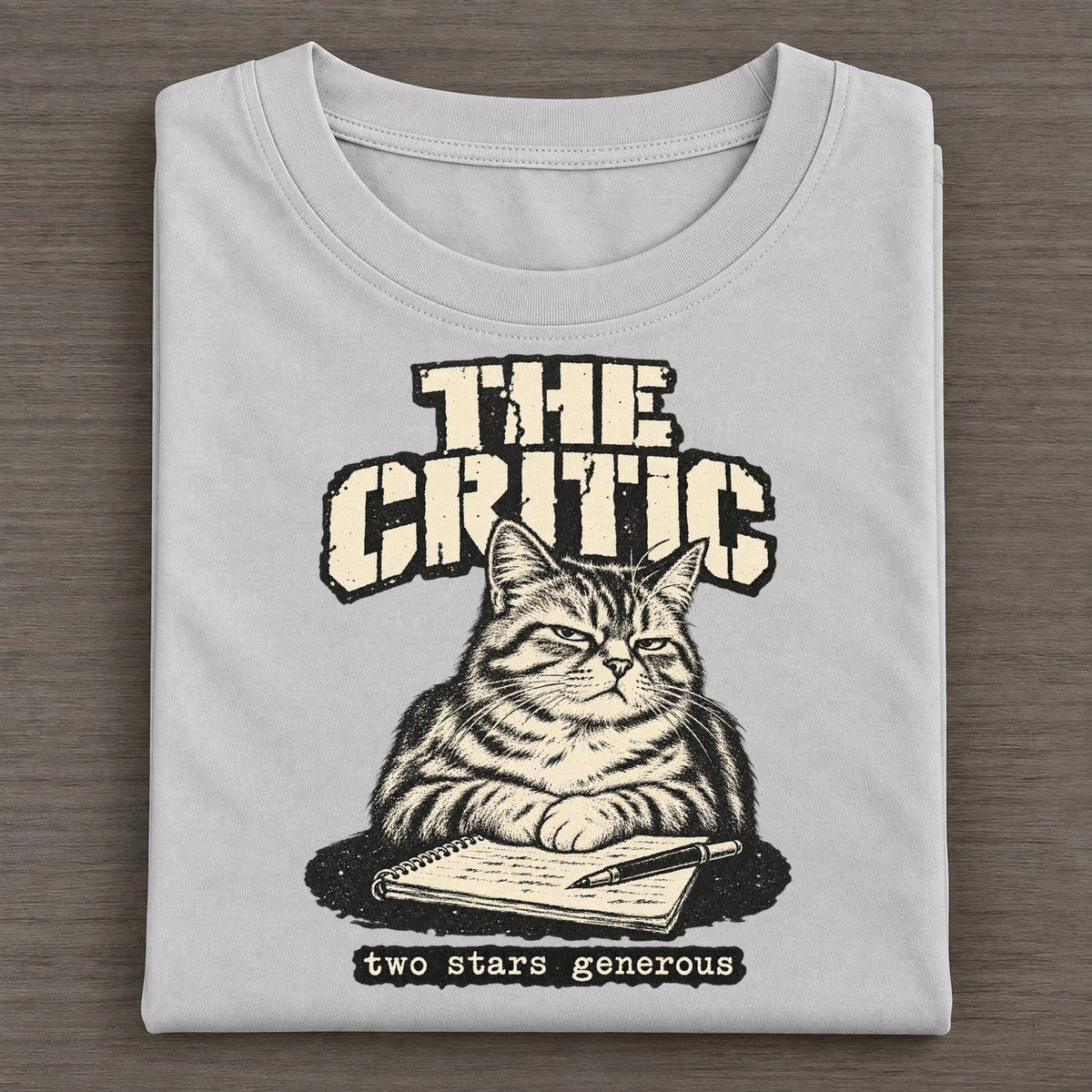 Critic Alley Cat Records Classic T-shirt – Grey