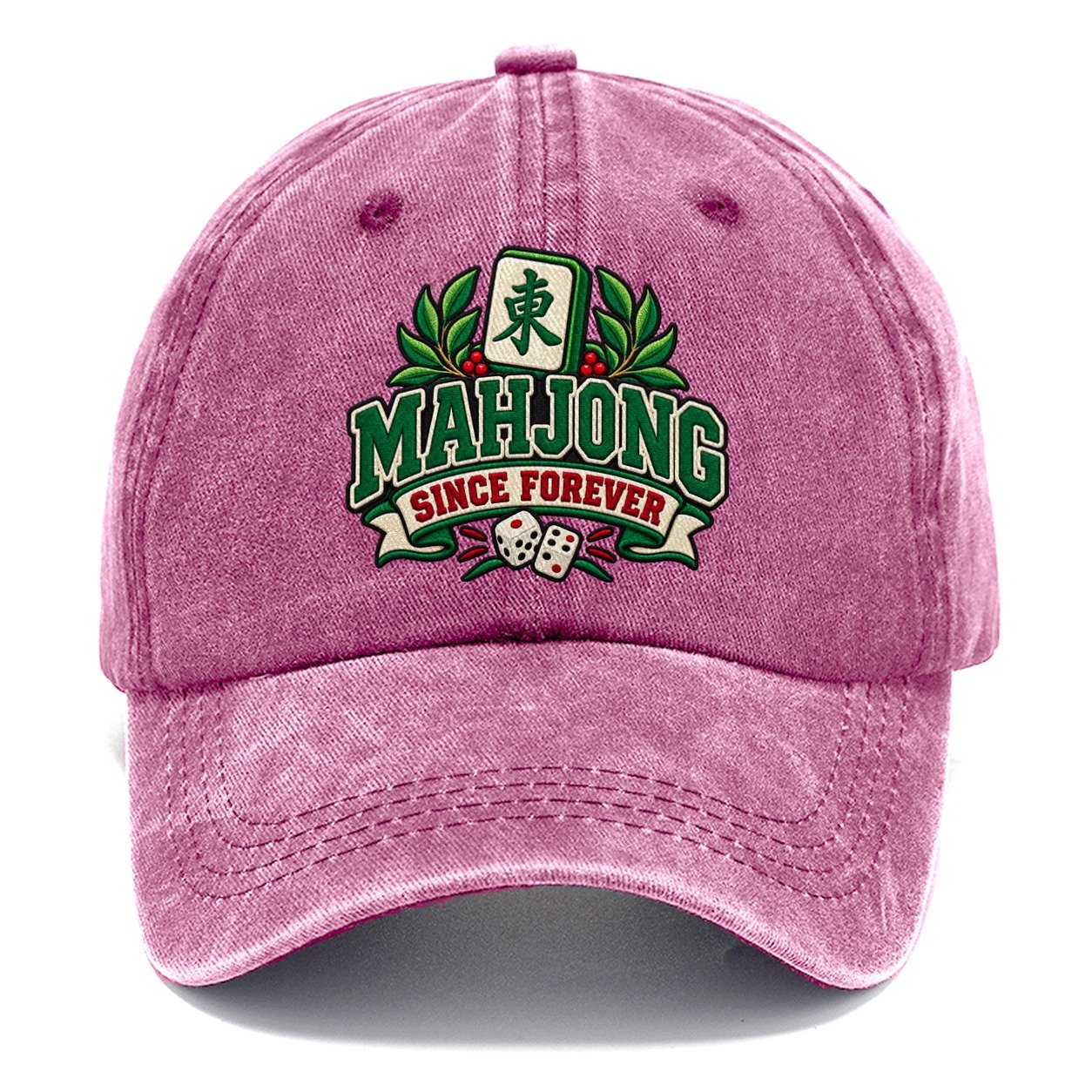 Mahjong Since Forever Mahjong Game Night Classic Cap – Dusty Rose