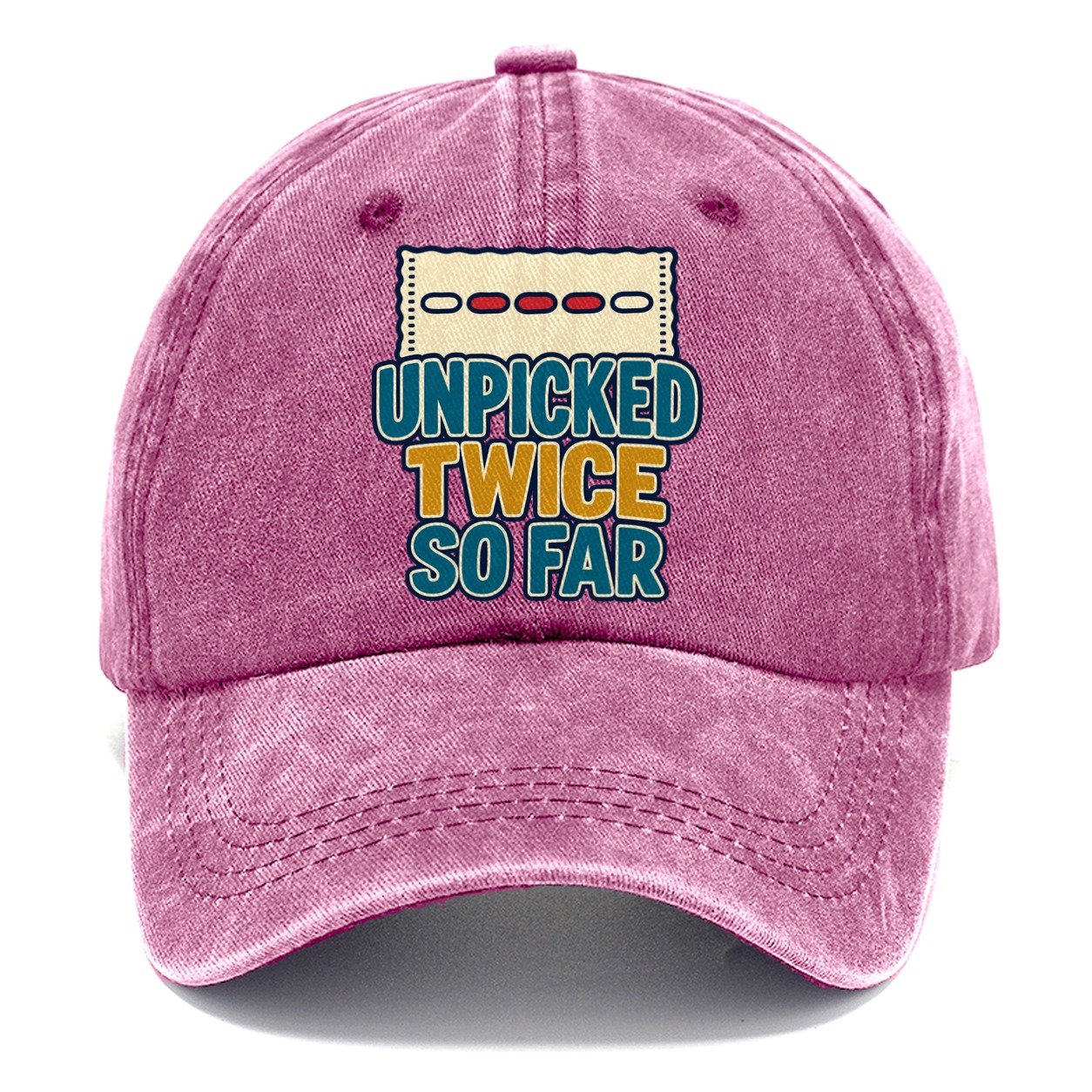 Unpicked Twice So Far And Needlework Classic Cap – Dusty Rose